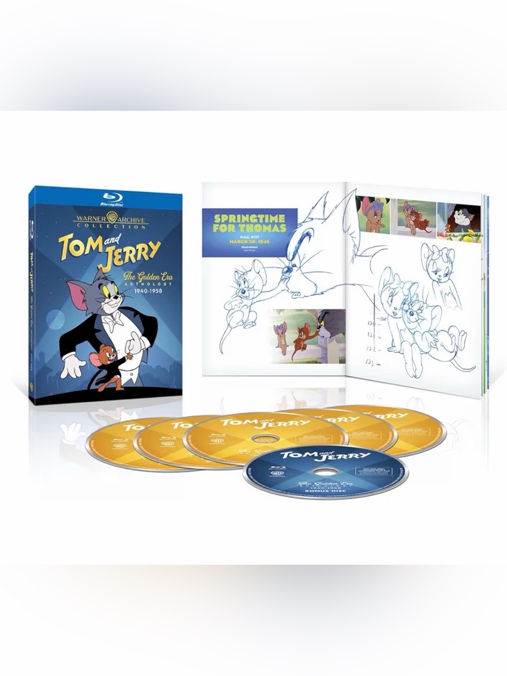 Tom And Jerry: The Golden Era Anthology 1940-1958 Blu Ray Warner Archive